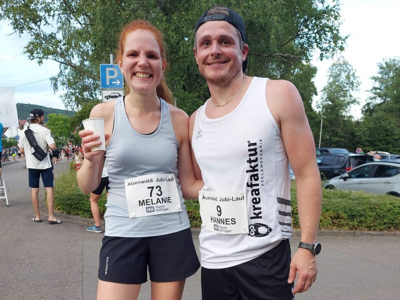 Auenwaldlauf 2025 – Melanie und Hannes Auenwaldlauf 2025 - Melanie und Hannes